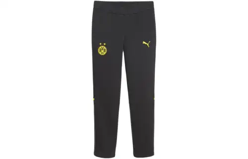 PUMA Casual Pants Men's Black Moderate Straight Fit Pants