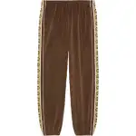 GUCCI Knitted Sweatpants Men's Brown