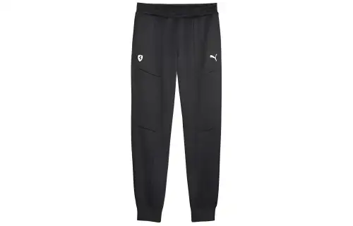 PUMA Casual Pants Men's Black Moderate Cuffed Pants