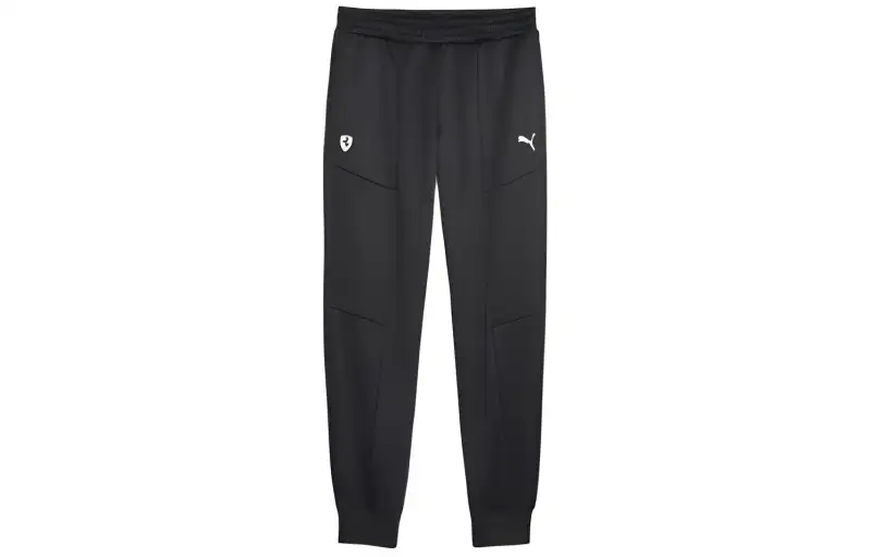 PUMA Casual Pants Men's Black Moderate Cuffed Pants