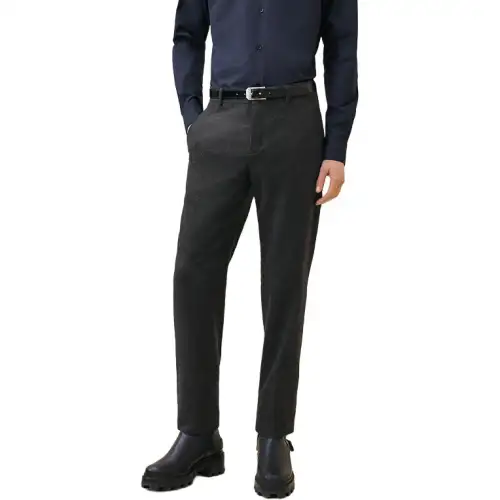 HERMES FW24 Casual Pants Men's Black