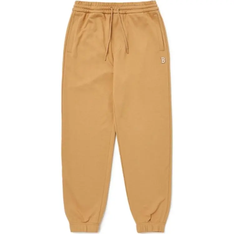 MLB Knitted Sweatpants Unisex Beige Yellow