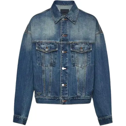 PRADA Trucker Button-Up Denim Jacket