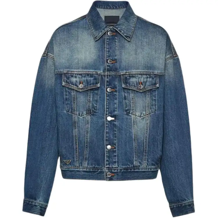 PRADA Trucker Button-Up Denim Jacket
