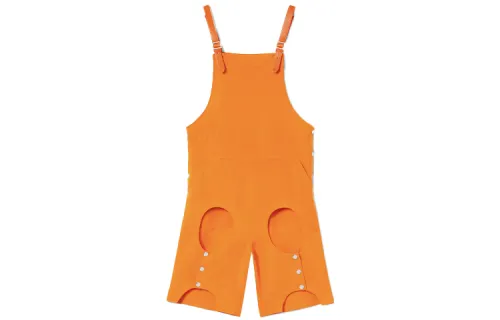 Burberry Jumpsuits Unisex Deep Orange Crew Neck Moderate