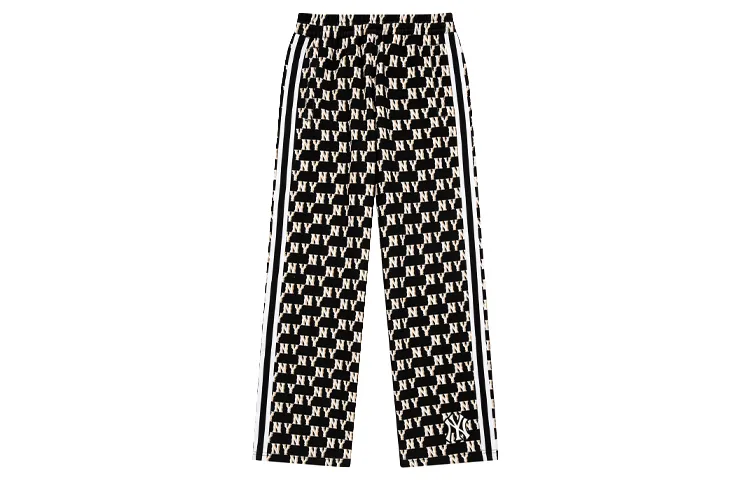 MLB Casual Pants Unisex Black Moderate Wide Leg Pants