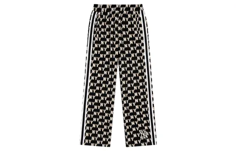 MLB Casual Pants Unisex Black Moderate Wide Leg Pants