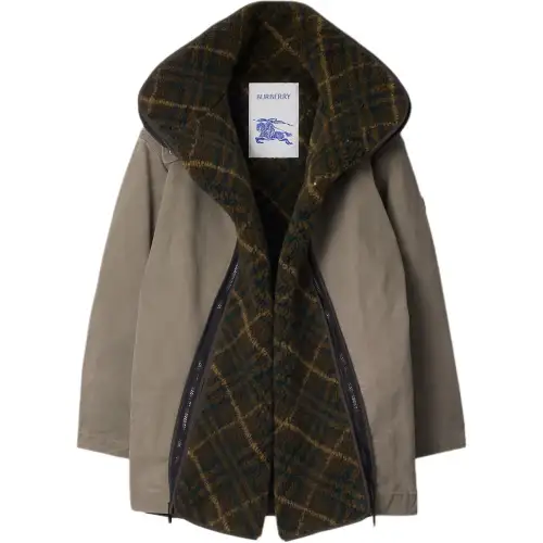 Burberry Detachable Long Sleeved Parka