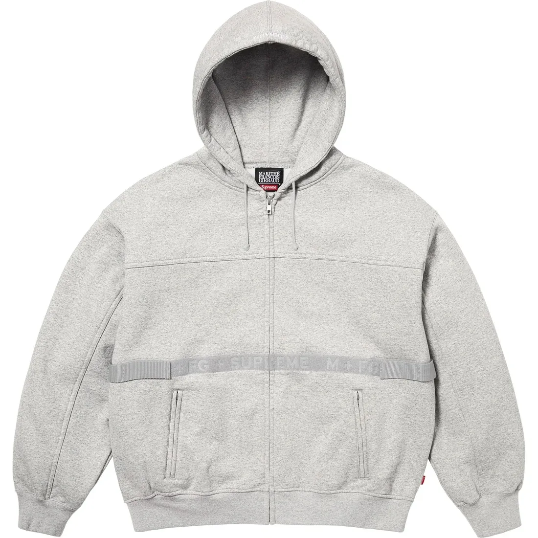 Supreme x Marithé+François Girbaud zip-up hoodie