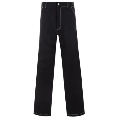 PRADA Casual Pants Men's Black Moderate Straight Fit Pants