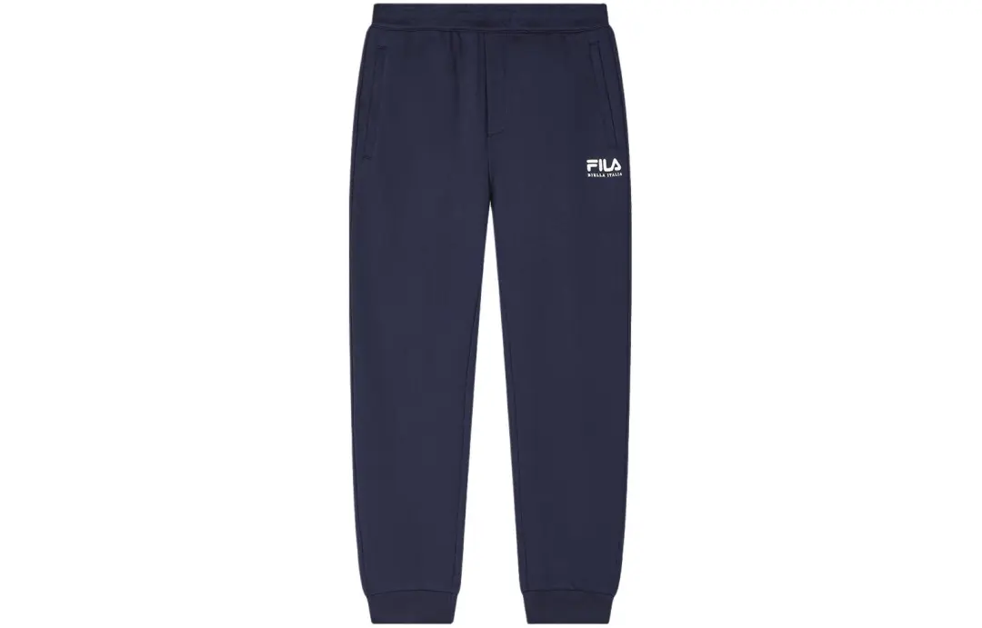 FILA ORIGINALE Knitted Sweatpants Men's Dark Ship Blue