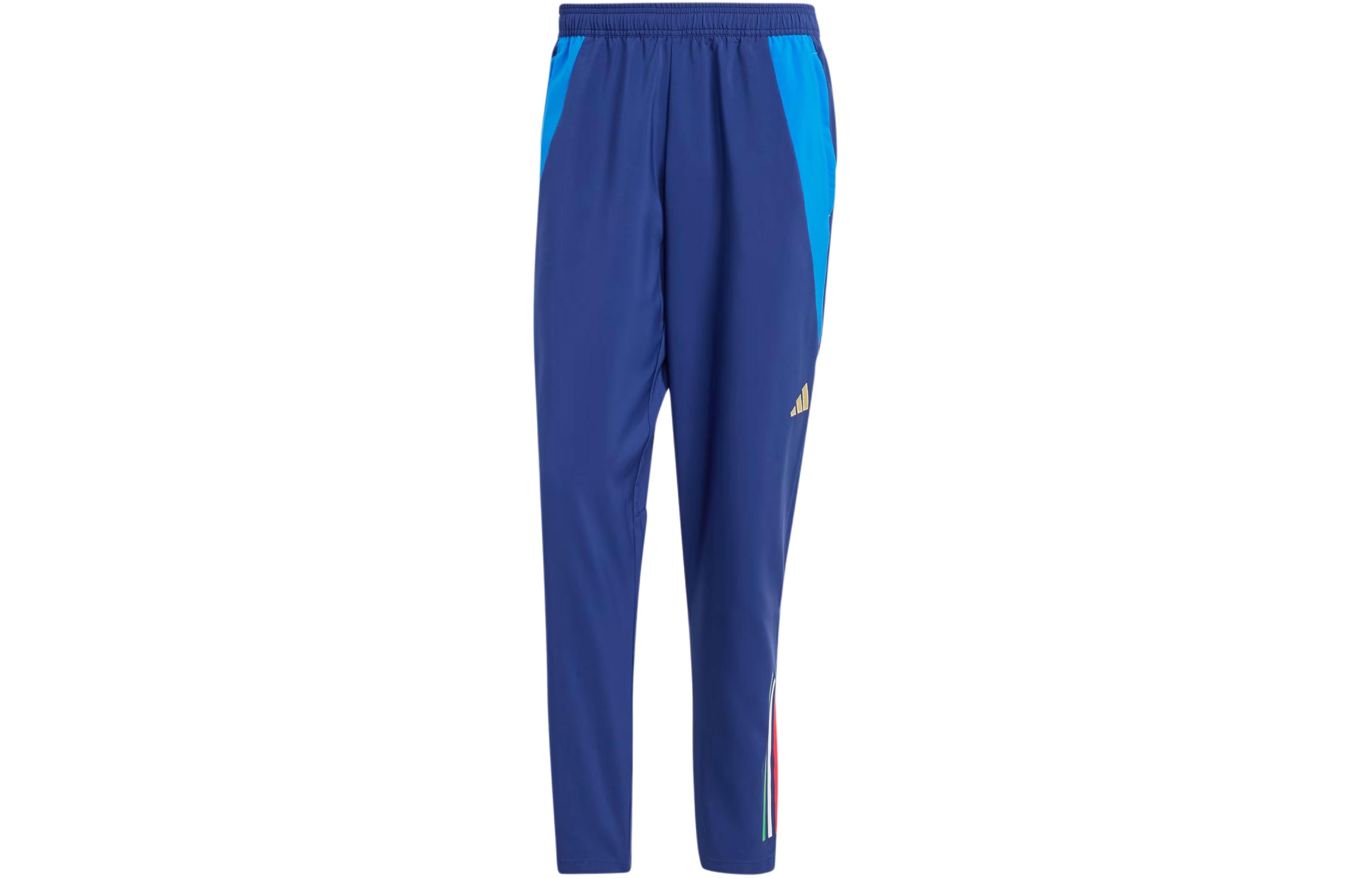 Adidas ITALY TIRO 24 COMPETITION PRESENTATION TRACKSUIT BOTTOMS Knitted Sweatpants Men's Blue