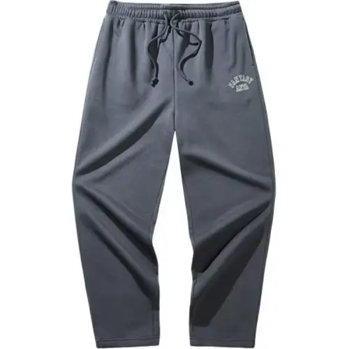 Anta Life Collection Comfortable Casual Minimalist Style Loose Fit Fleece Lined Knitted Sweatpants Men's Castle Gray
