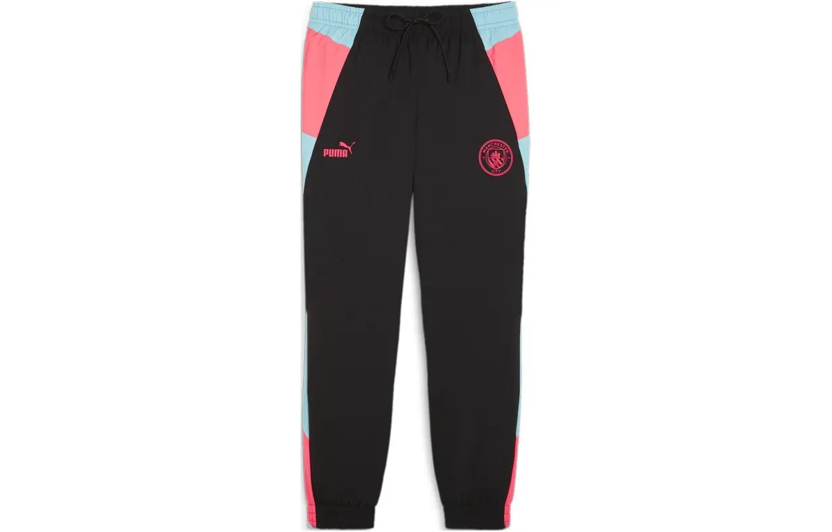 PUMA Manchester City Soccer Ball Club Knitted Sweatpants Men's Black