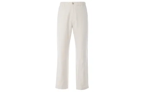 UNIQLO Casual Pants Men's Ecru Moderate Straight Fit Pants
