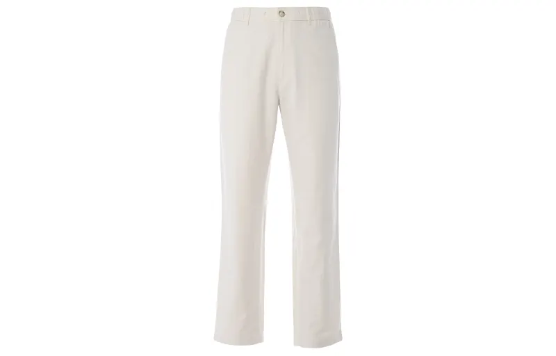 UNIQLO Casual Pants Men's Ecru Moderate Straight Fit Pants