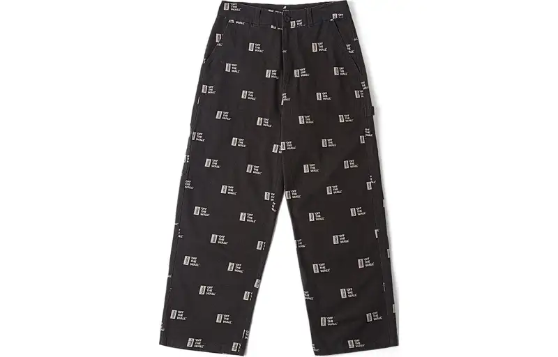 Vans Casual Pants Men's Black Moderate Straight Fit Pants