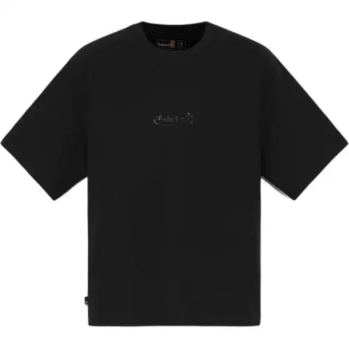 Timberland T Shirts Men's Black Crew Neck Moderate