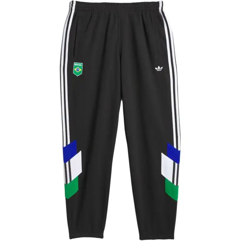 Adidas Originals Knitted Sweatpants Men's Black Moderate Cuffed Pants