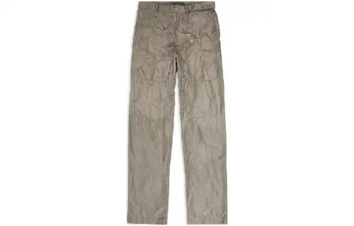 Balenciaga Crinkle Effect Straight Leg Trousers