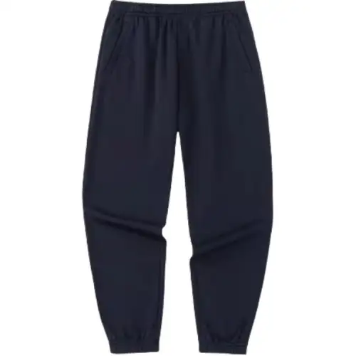 Anta Sports Life Collection Mid Rise Fleece Lined Lace Up Elastic Cuff Knitted Sweatpants Men's Basic Black