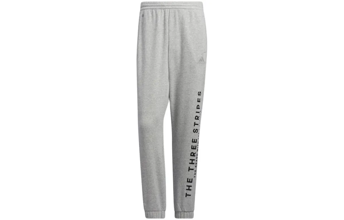 Adidas Casual Pants Unisex Light Gray Heather Moderate Cuffed Pants