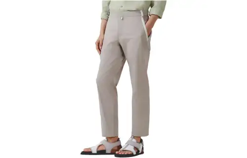 HERMES Casual Pants Men's Light Gray