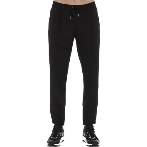 DIOR Casual Pants Men's Black Moderate Cuffed Pants