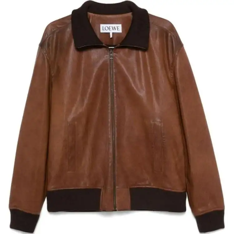 Loewe zip-up leather jacket