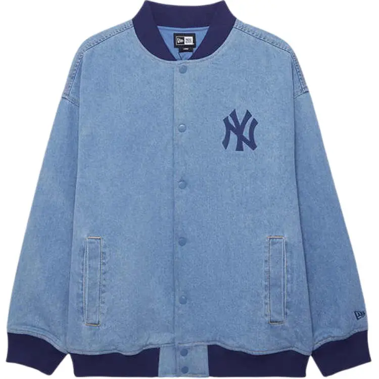 New Era FW24 Puffer Jacket Unisex Denim Blue