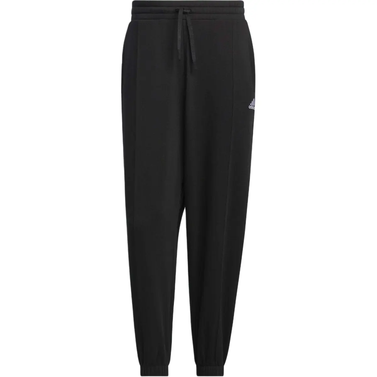 Adidas Pintuck French Terry Comfortable Casual Thickened And Fleece Lined Knitted Sweatpants Unisex Black