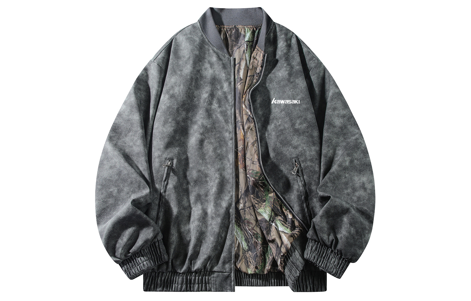 Kawasaki Kawasaki, baseball retro long-sleeve for men and women, American style, oversize