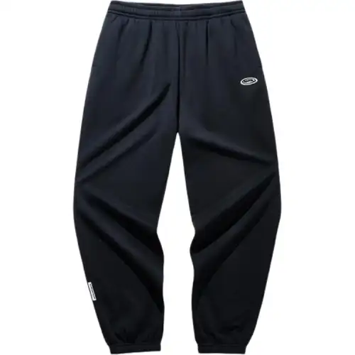 Anta Sports Life Collection Comfortable Casual Minimalist Style Loose Fit Elastic Cuff Fleece Lined Knitted Sweatpants
