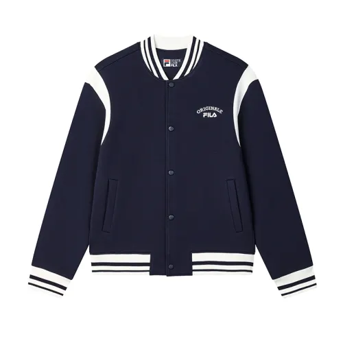 FILA ORIGINALE Baseball Jacket Men's Secret Mirror Blue