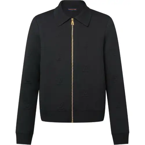 LOUIS VUITTON Lv Blason Embossed Wool Blouson