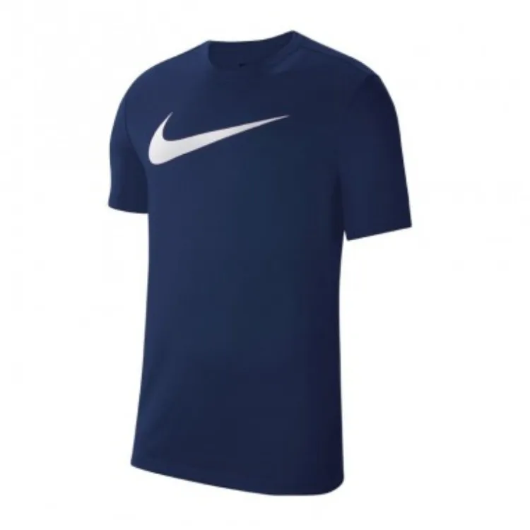 Nike T-Shirts Men's Blue Crew Neck Moderate Straight Fit