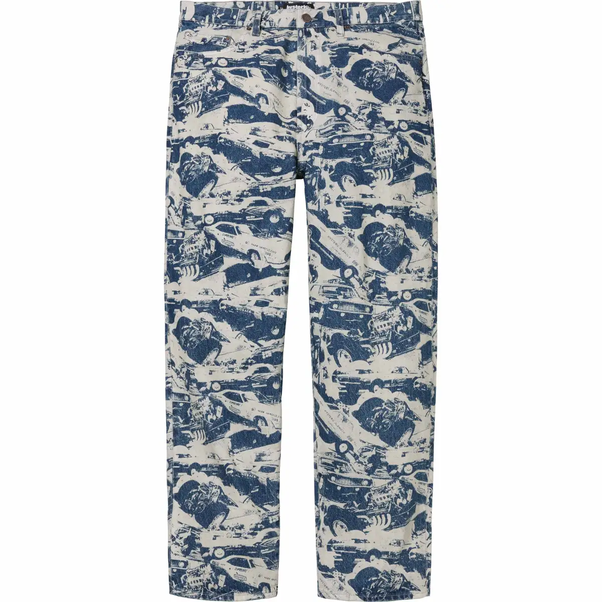 Supreme Hysteric Glamour Cars Baggy Jean Teal
