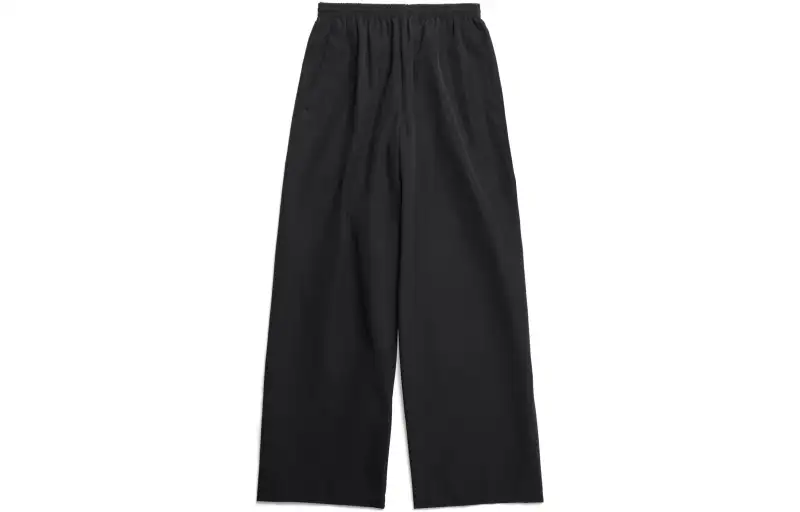 Balenciaga Casual Pants Loose Fit Unisex Black