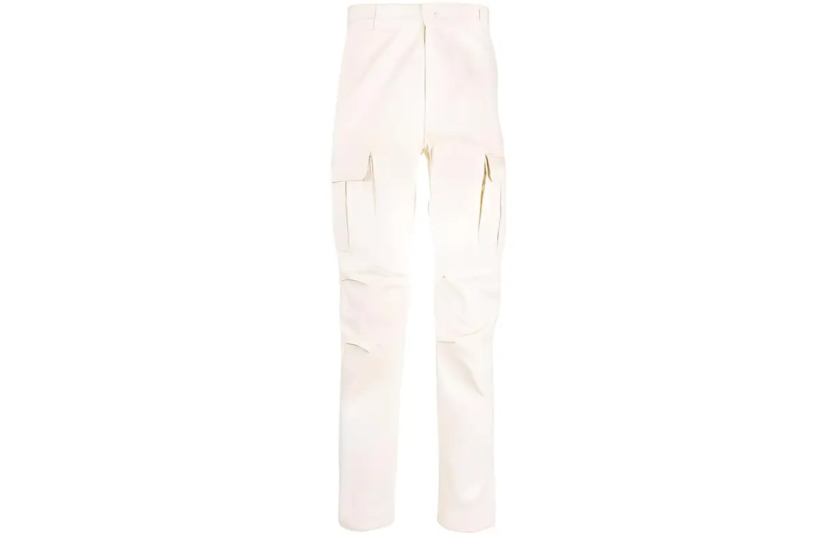 DIESEL Casual Pants Men's Ivory Moderate Straight Fit Pants