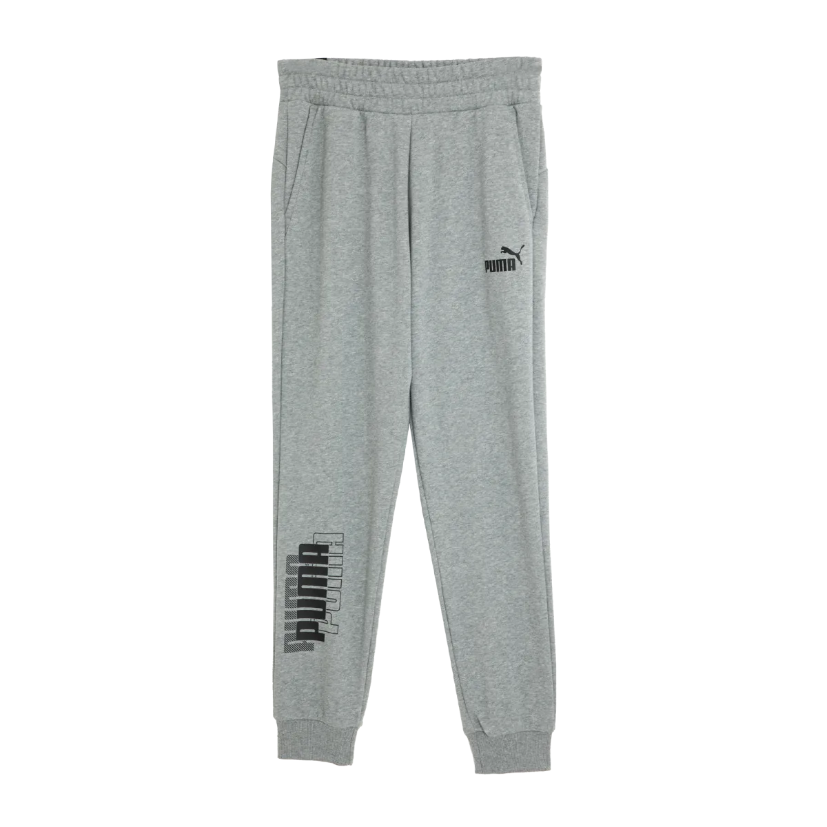 PUMA POWER Logo Sweatpants TR Cl Knitted Sweatpants Men's Gray