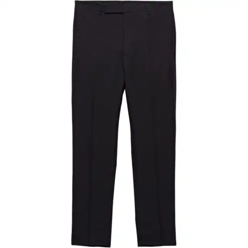 PRADA Casual Pants Men's Black Moderate Straight Fit Pants