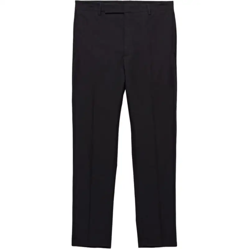 PRADA Casual Pants Men's Black Moderate Straight Fit Pants