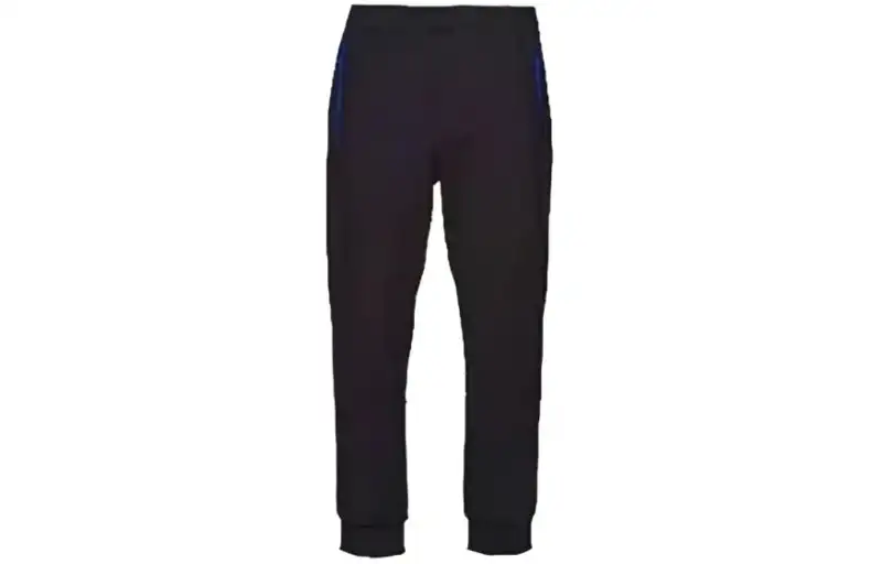 PRADA Casual Pants Men's Black Moderate Cuffed Pants