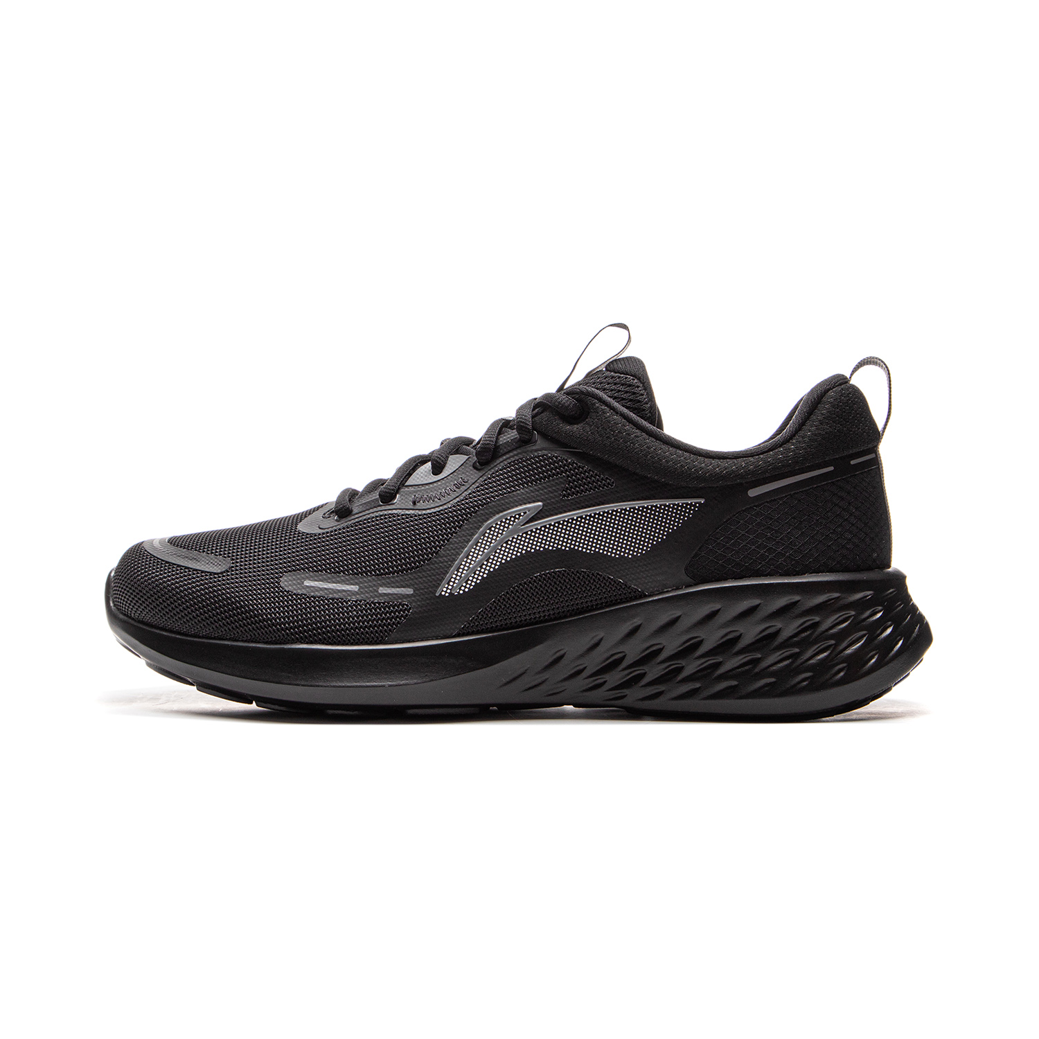 Li Ning Cushioning Slip Resistant Cushioning Slip Resistant Low top Casual Running Shoes Men’s Black