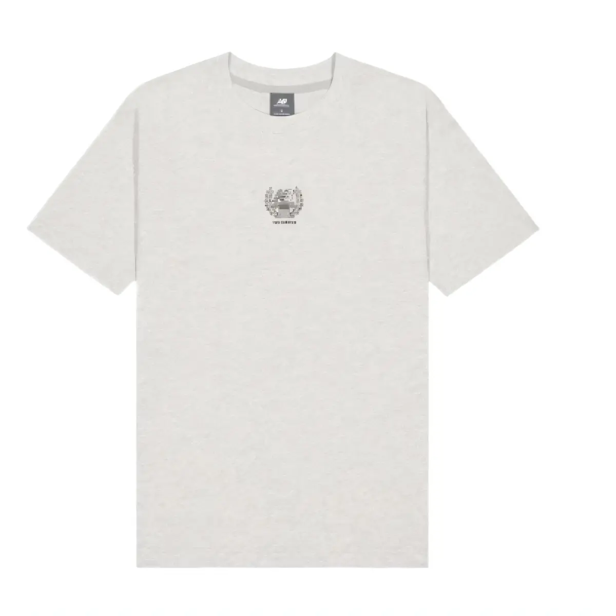 New Balance T-Shirts Men's Gray Crew Neck Moderate