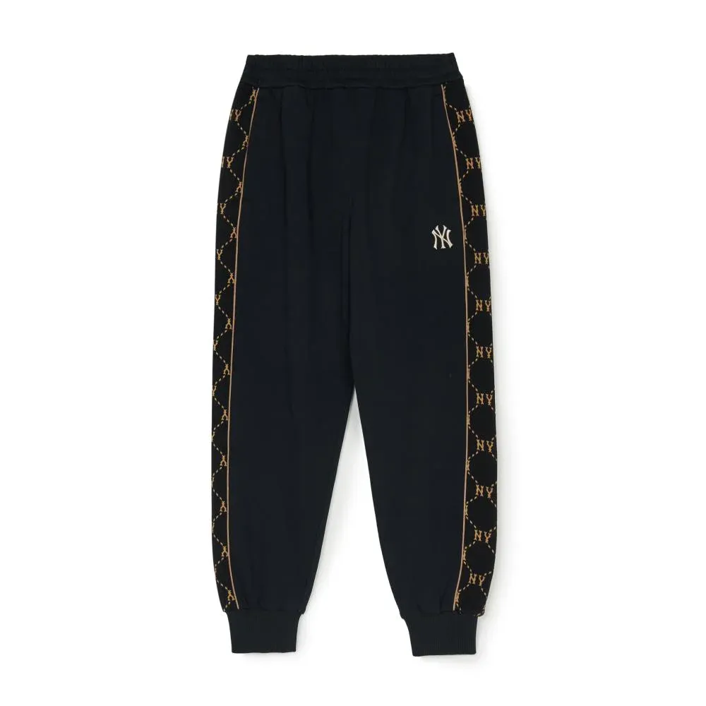MLB New York Yankees Dia Monogram Casual Pants Unisex Black