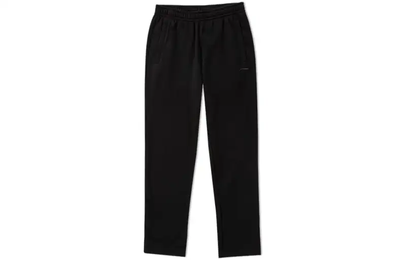 Li Ning Casual Pants Men's Black Moderate Straight Fit Pants