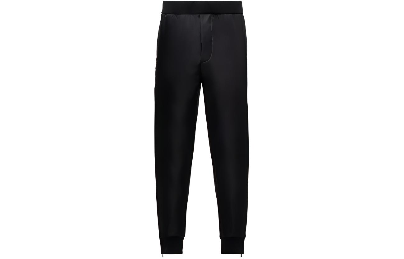 PRADA Casual Pants Men's Black Moderate Cuffed Pants