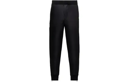 PRADA Casual Pants Men's Black Moderate Cuffed Pants