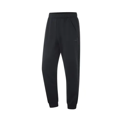 Li Ning Fitness Series Knitted Sweatpants Men's Black
